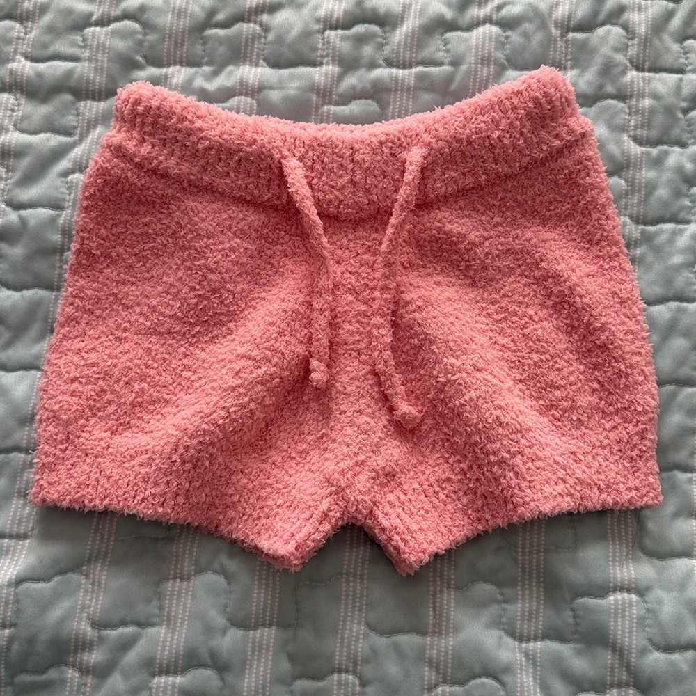 Pleshy Cozy Pink Pajama Shorts